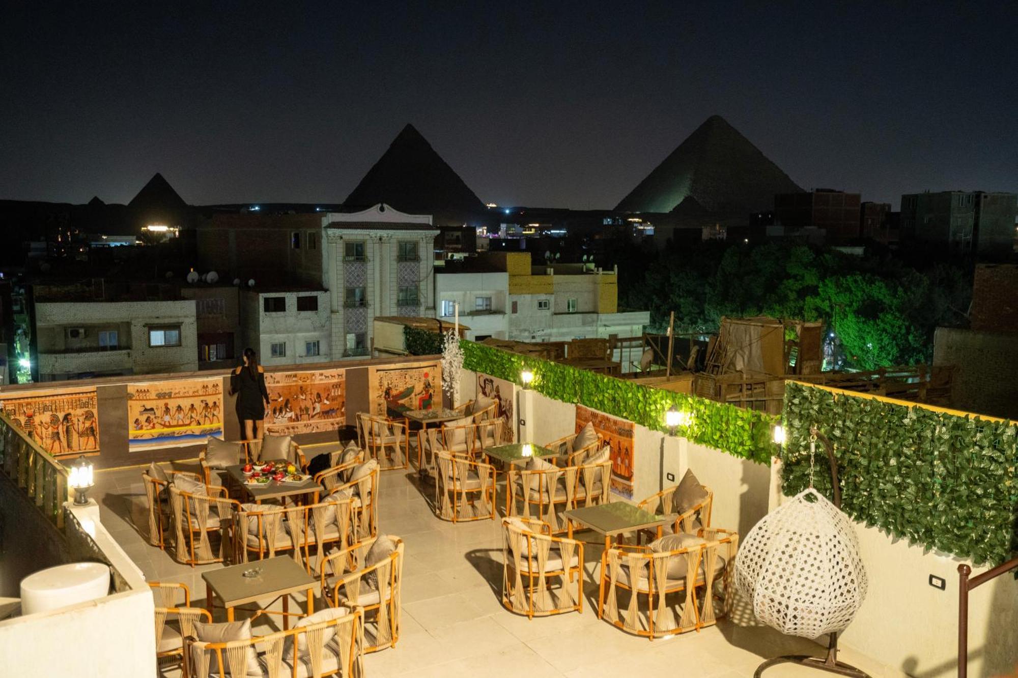 King Of Pharaohs Pyramids View Hotel Cairo Exterior photo